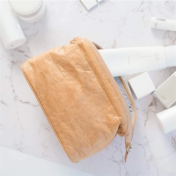 Tyvek Cosmetic Organizer Pouch Makeup Bag With Zipper