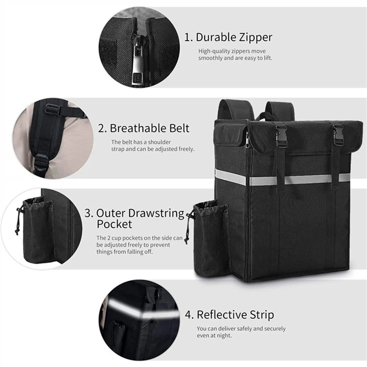 OEM Custom Brand Food Delivery Thermal Bag Wholesale