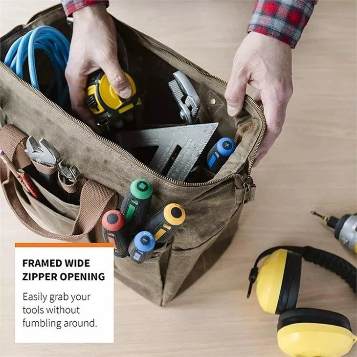 Waxed Canvas Tool Bag Supplier