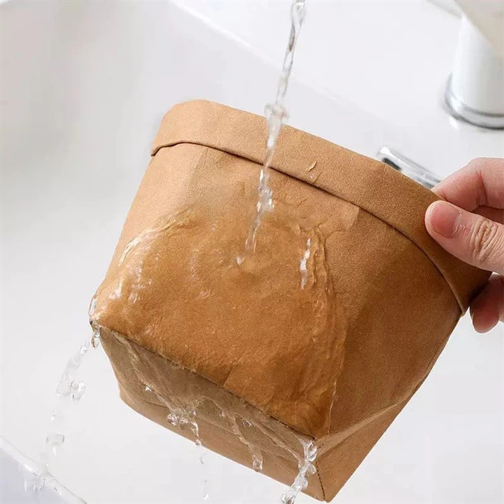 Waterproof Eco-friendly Washable Kraft Paper Bag Hanging Flower Pot